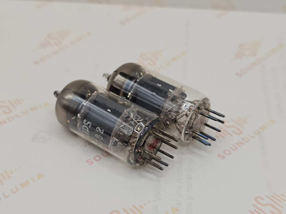 Mullard ECC82 12AU7 vacuum tube with O-Getter and Short Plates, image 25