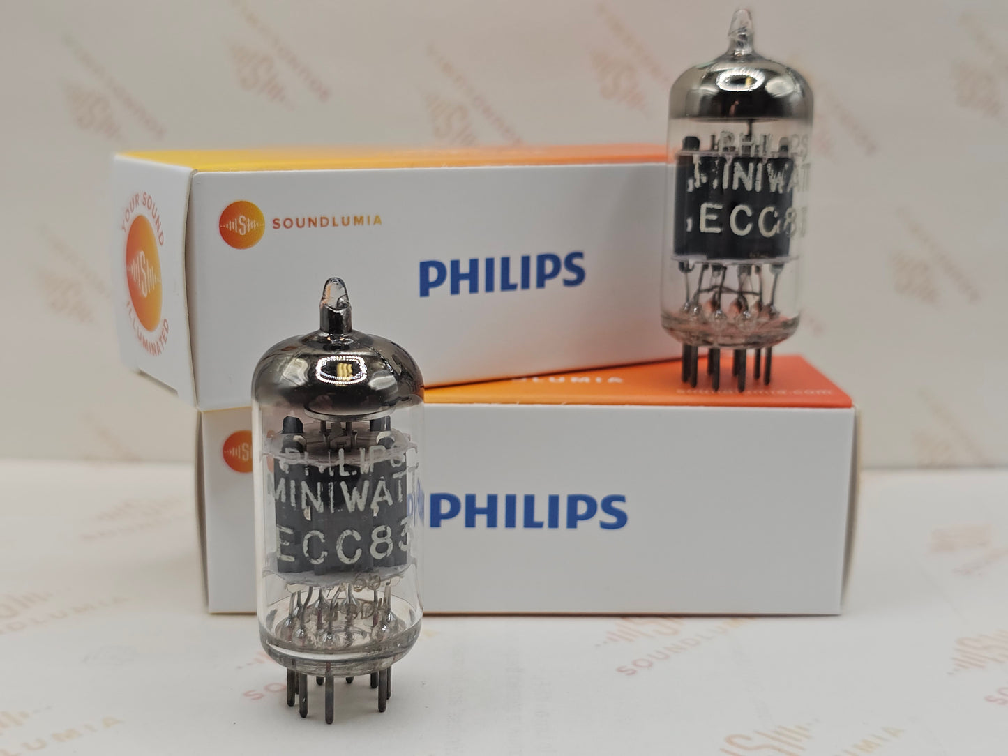 Philips ECC83 12AX7 Short Plates O-getter - Heerlen