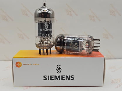 4x Siemens ECC83 12AX7 Kurzplatten - I61 ‡1E/‡0D - München 1960er 