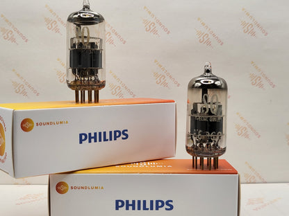 2x Philips E88CC 6922 SQ O-Getter – Heerlen, NL 1969 – Nahezu NOS