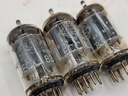 Telefunken ECC83 12AX7 Plaques lisses Berlin