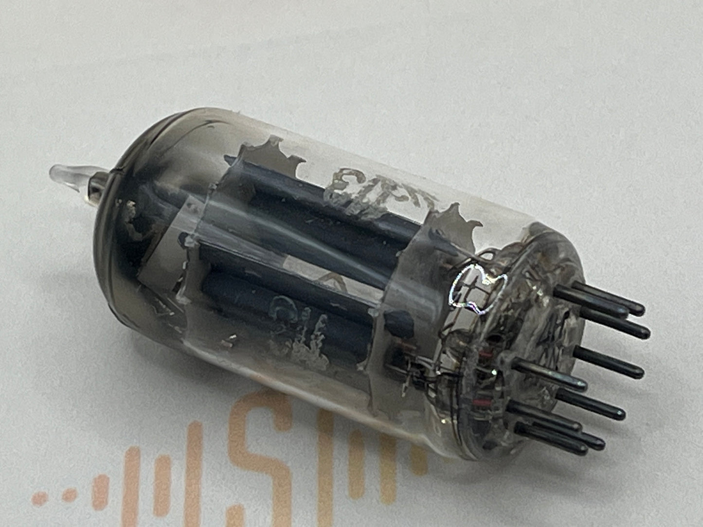 Philips ECC83 12AX7 Long Plates Foil D Getter - mCN