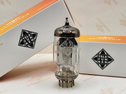 Telefunken EF86 6267 Piastre Argento Getter O ◇ Inferiore