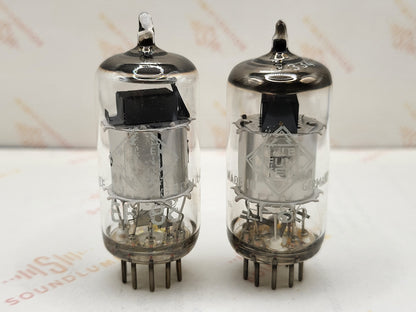 Telefunken EF86 6267 Piastre Argento Getter O ◇ Inferiore