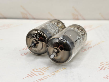 Telefunken EF86 6267 Piastre Argento Getter O ◇ Inferiore