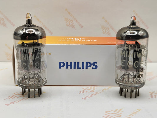 Philips ECC83 12AX7 Short Plates O-getter - Heerlen