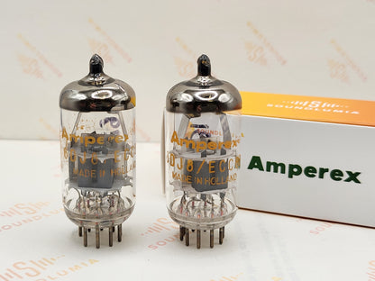 Amperex ECC88 6DJ8 PQ Dimple Disc Getter - Heerlen