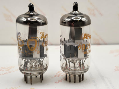 Amperex ECC88 6DJ8 PQ Dimple Disc Getter - Heerlen
