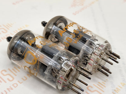 Amperex ECC88 6DJ8 PQ Dimple Disc Getter - Heerlen