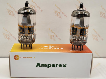 Amperex ECC88 6DJ8 PQ Dimple Disc Getter - Heerlen