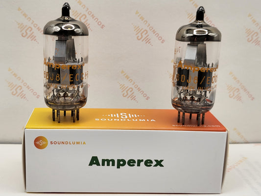 Amperex ECC88 6DJ8 PQ Dimple Disc Getter - Heerlen