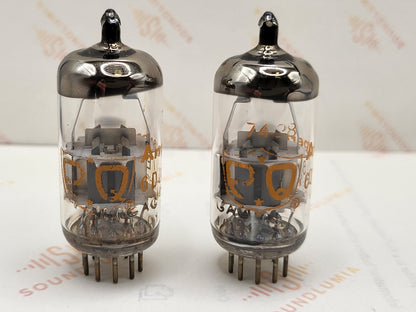 Amperex ECC88 6DJ8 PQ Dimple Disc Getter - Heerlen
