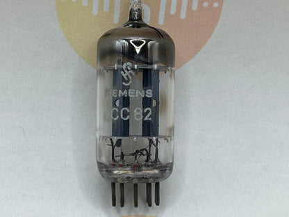 Siemens ECC82 12AU7 Long Plates Square Getter - Munich