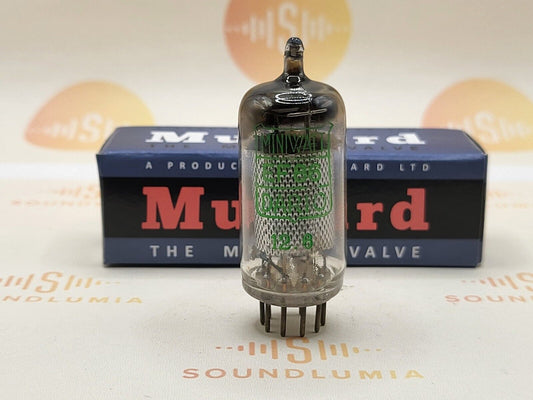 Mullard EF86 9R1 vacuum tube with Mesh Plate and SQ Getter, image 17