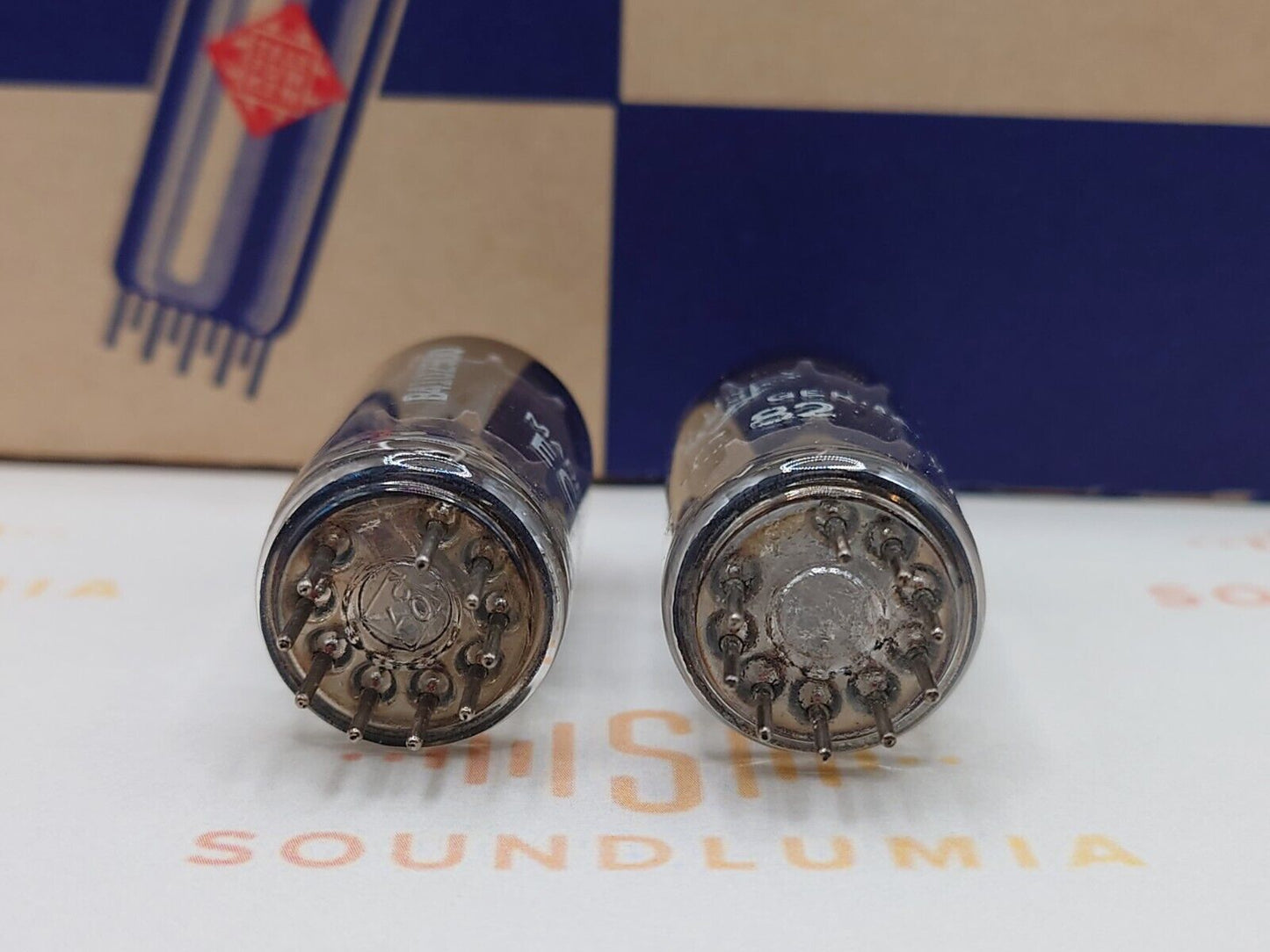 Telefunken ECC82 12AU7 Glatte Platten
