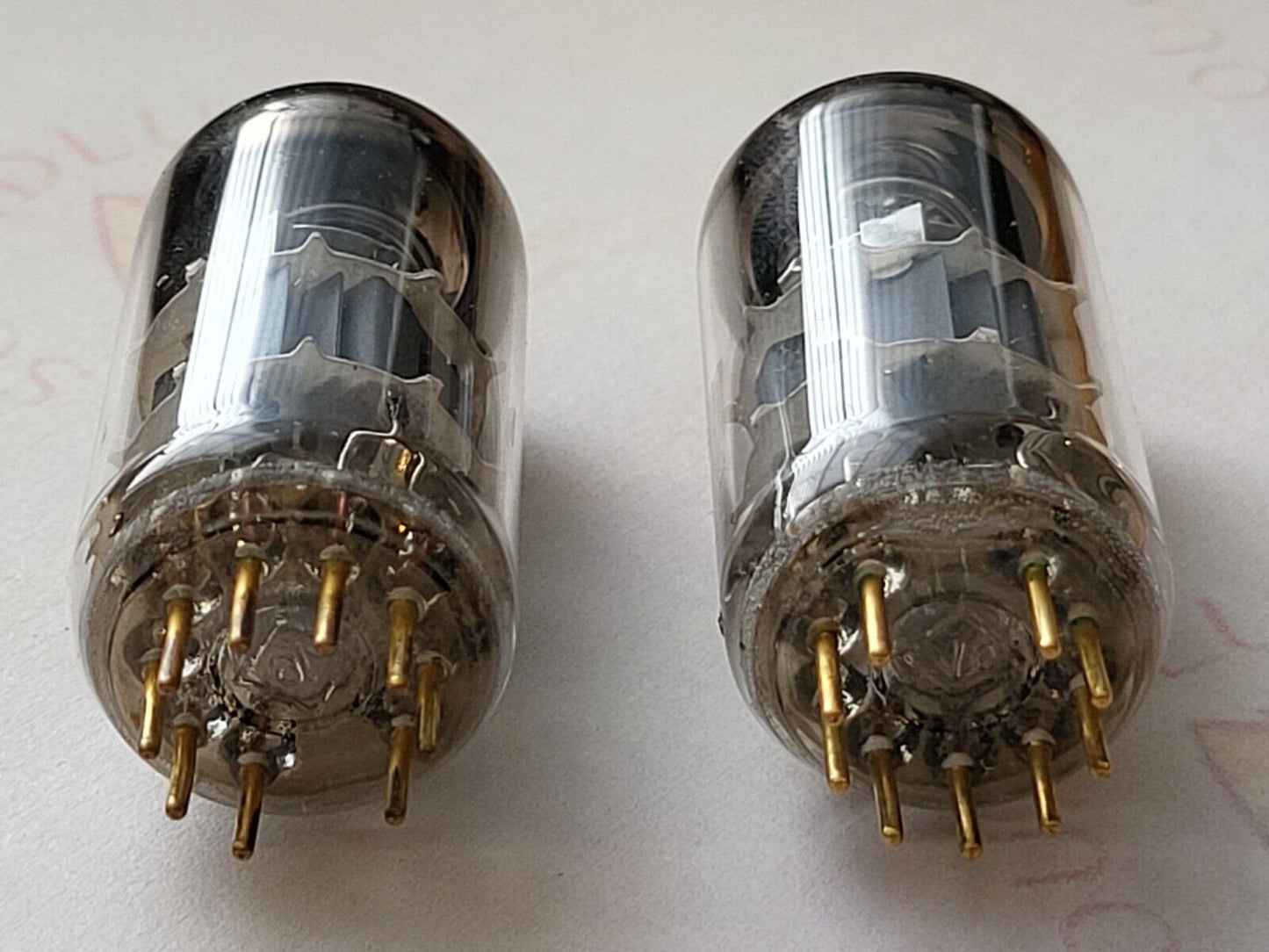 Telefunken E88CC 6922 Paire appariée - Pré-production ◇ Base - Même code 0253 - NOS  