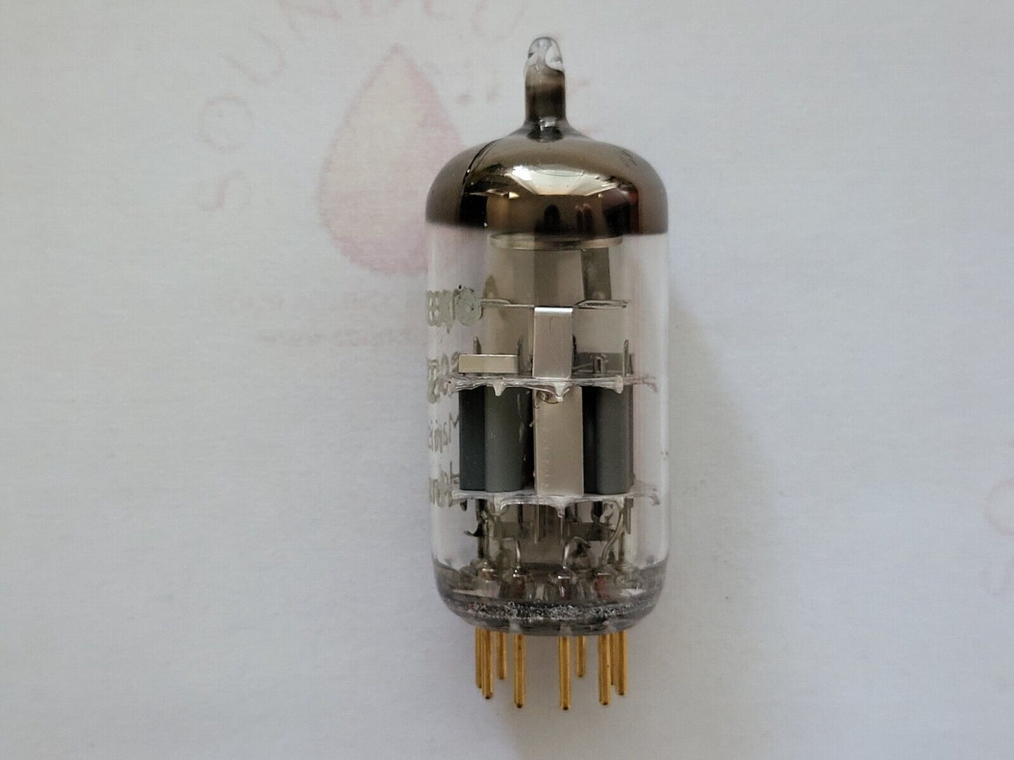 1x Amperex Holland 6922 = E88CC Audio Tube Small O-getter - Heerlen 1965 - NOS 