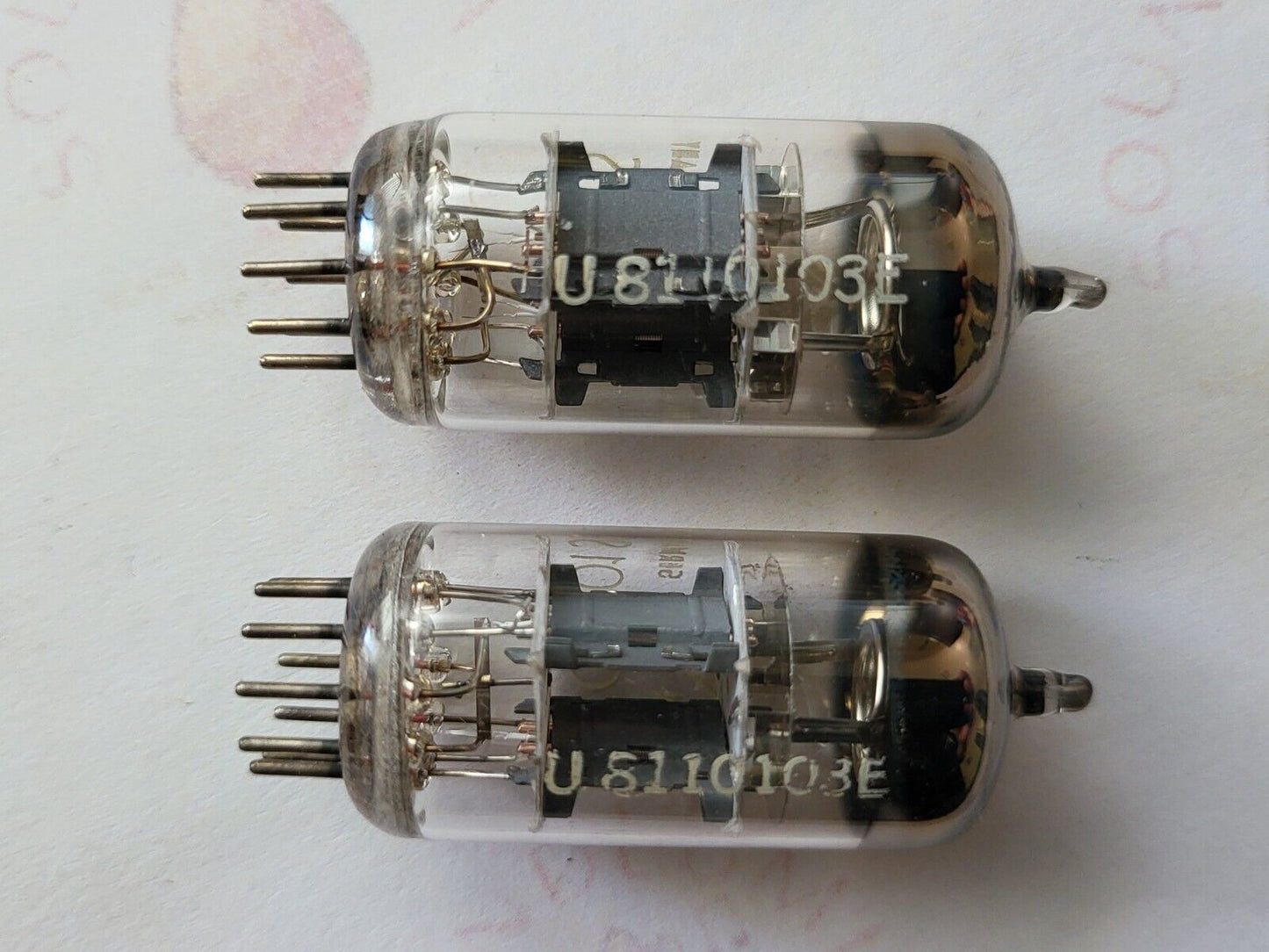 Telefunken ECC801S ECC81 Matched Pair Orig. Boxen ◇ Unten - Ulm 1960 