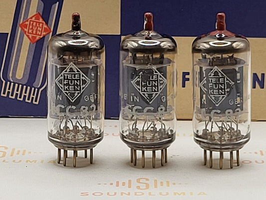 Telefunken ECC82 Ribbed Plates Diamond Bottom - Berlin