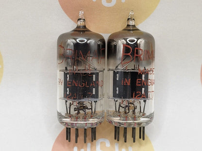Brimar ECC81 Schwarze Platten, quadratisches Getter-Paar, passend – '64 Gt. Britain – fast neuwertig