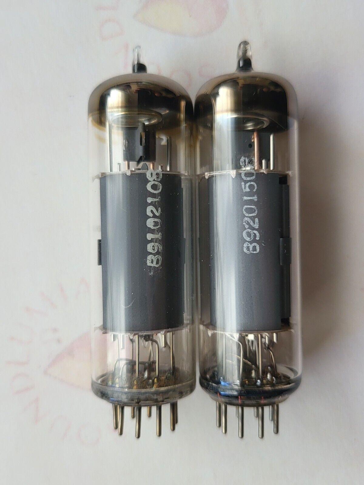 Telefunken EL84 6BQ5 Matched Pair - ◇ Unten - Ulm 1961/62 - NOS