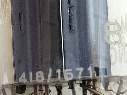 1个 Brimar ECC82 12AU7 长黑色金属片 O 型吸油器 - Lorenz 标签 - 英国 1961 年 - 强劲