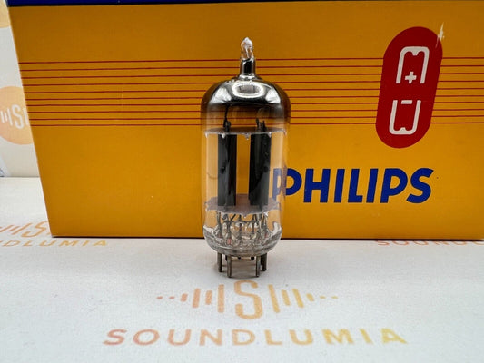 Philips ECC83 12AX7 Lange Platten - XG mC𖺀 Früher Typ (vor 1954) - Fast NOS