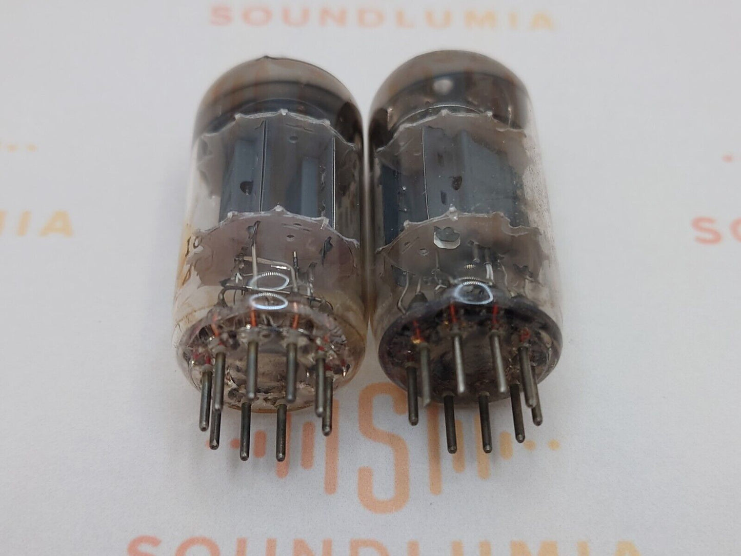 Philips Miniwatt ECC83 12AX7 Short Plates Matched Pair - Holland '59 I61 - Near NOS