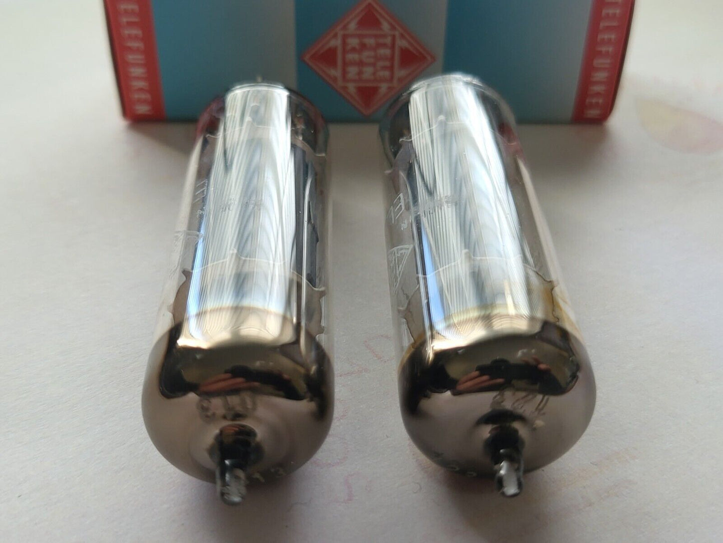 Telefunken EL84 6BQ5 Matched Pair - ◇ Unten - Ulm 1961/62 - NOS