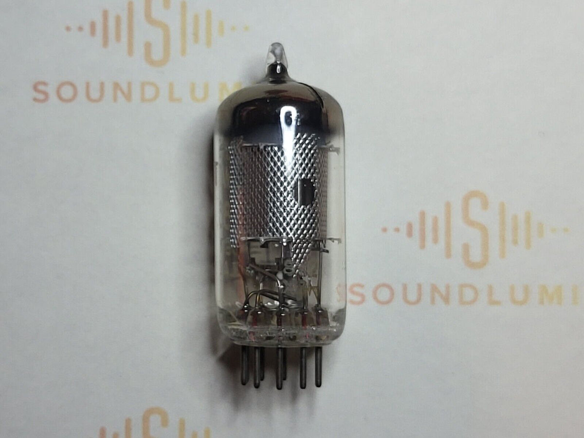 Philips EF86 BY2 vacuum tube with Mesh Plate and D-Getter, image 1