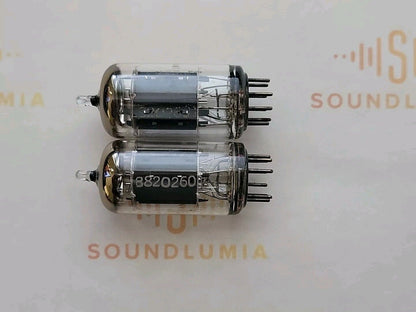 Telefunken ECC83 12AX7 17mm Smooth Plates Matched Pair ◇  Berlin '62 - NOS