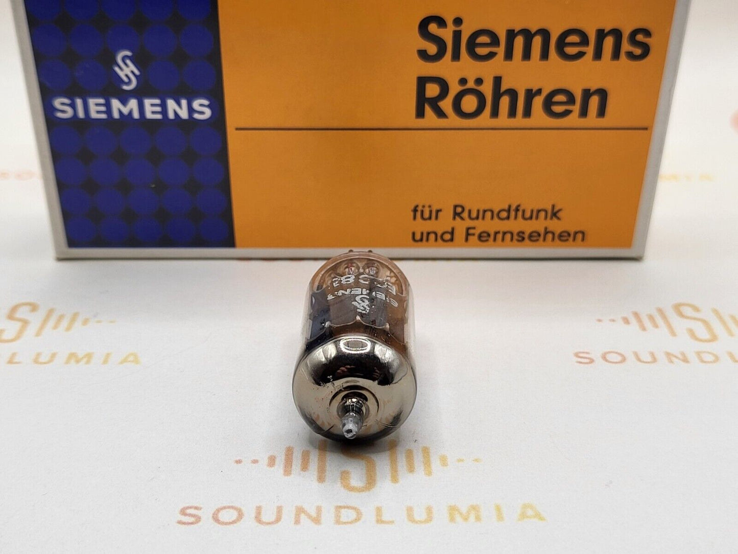 1x Siemens ECC83 12AX7 Langplatten - München, vor 1955 (‡U mCP) - Philips Label 