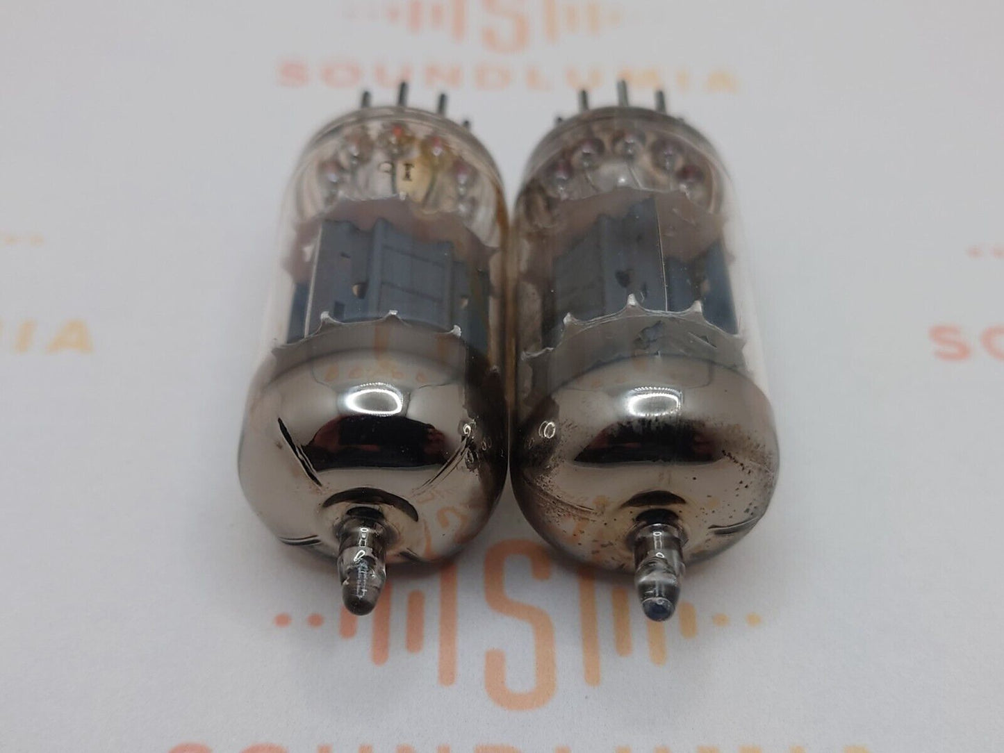 Philips Miniwatt ECC83 12AX7 Short Plates Matched Pair - Holland '59 I61 - Near NOS