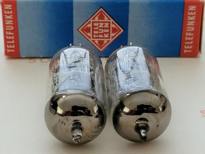 Telefunken E188CC = 7308 Matched Pair ◇ Unten - Ulm 1968 - NOS 