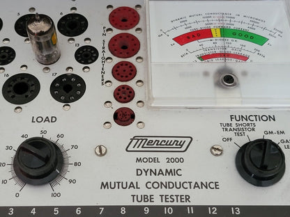 G.E.C. B329 ECC82 12AU7 Matched Pair 14mm Short Plates - Mullard Supply - 1950s