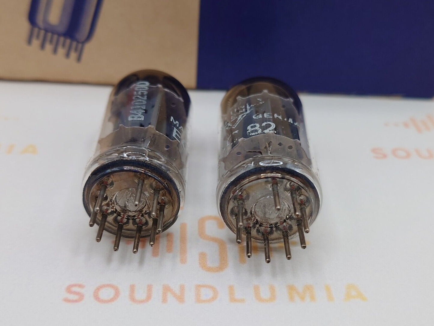 Telefunken ECC82 12AU7 Glatte Platten
