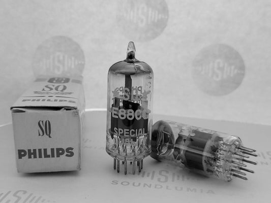 2x Philips Miniwatt SQ E88CC = 6922 D-getter - Heerlen, NL 1958/59 7L4  - NOS