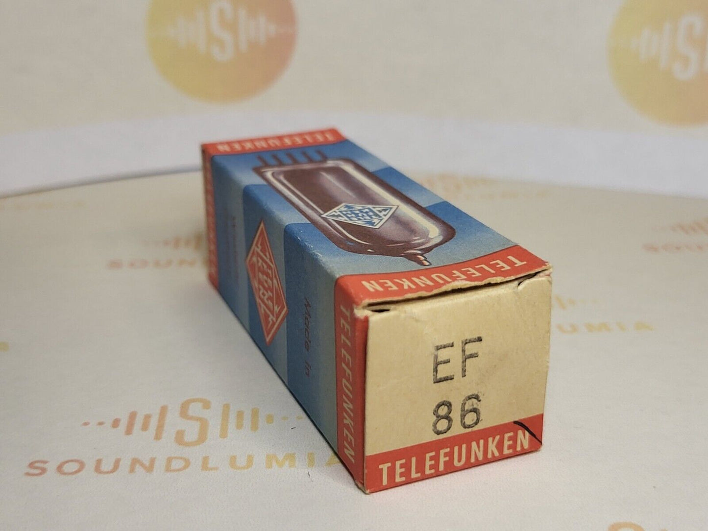 Telefunken EF86 6267 O-getter in Original Box - Diamond Bottom - Ulm 1963 - NOS