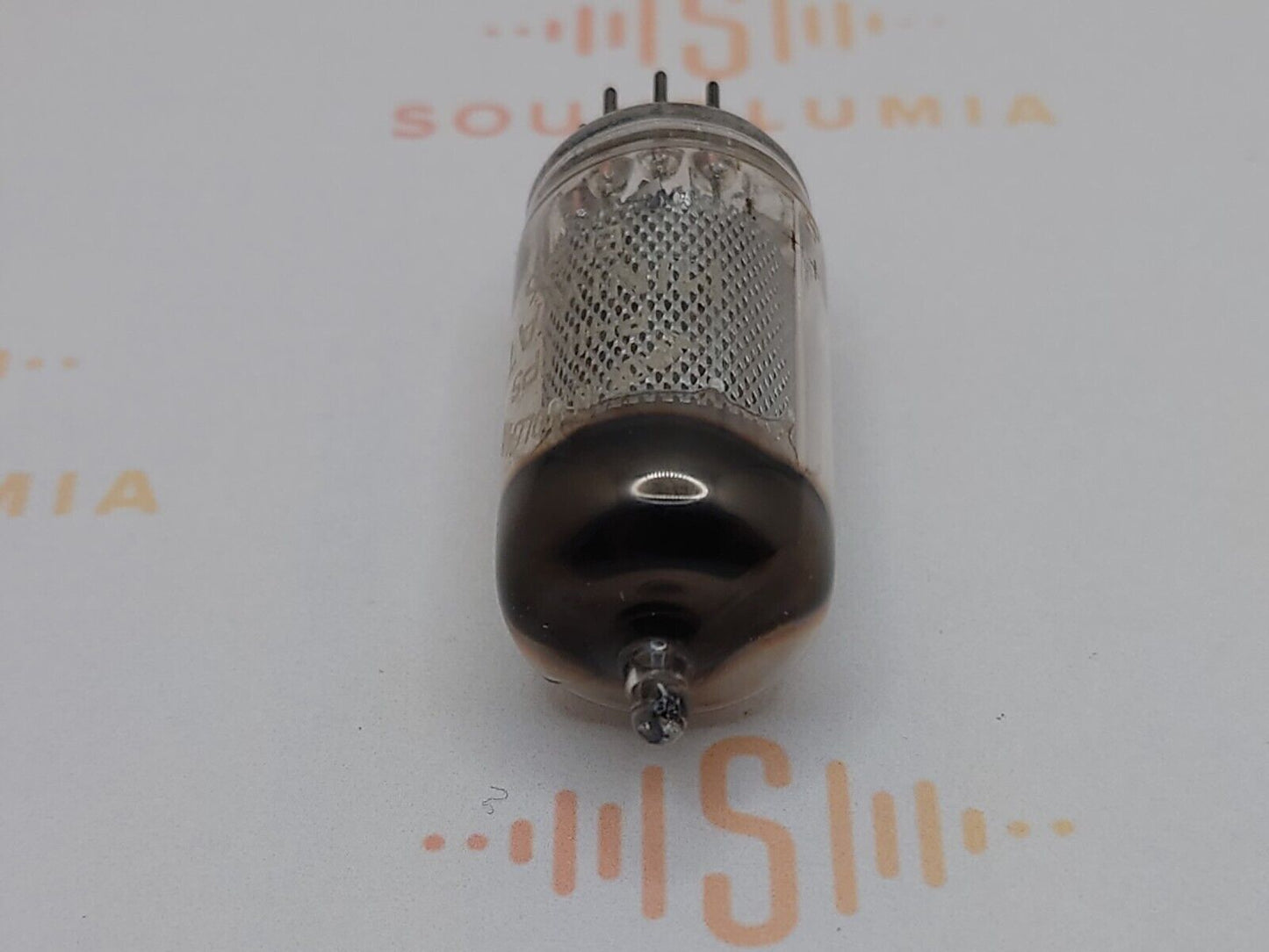 1x Mullard EF86 Long Mesh Plates Square Getter - Philips Label - Blackburn '55