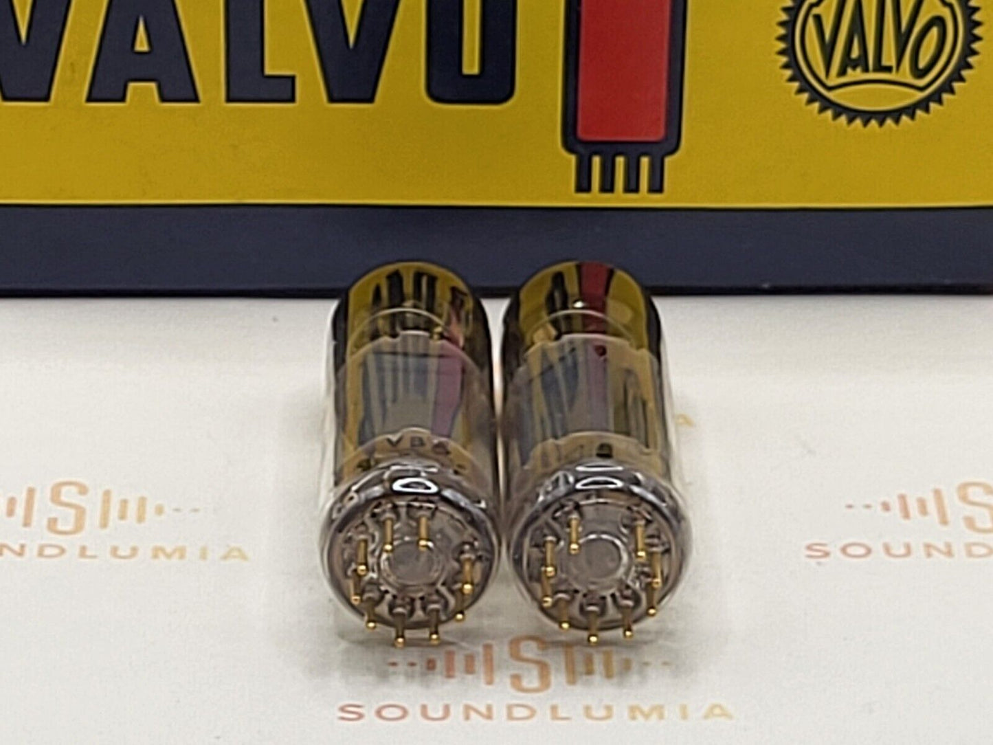2x Philips Valvo E80CC 6085 (ECC82 equiv.) Matched Pair - Holland '62 - Near NOS