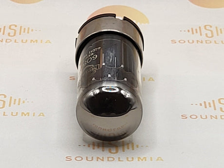Mullard 6080 6AS7 vacuum tube with Black Plate and Metal Base, image 7