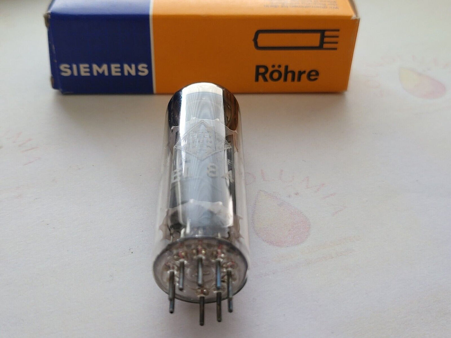 1x Siemens EL84 6BQ5 - München 1962 rX3 - Telefunken Label - NOS 