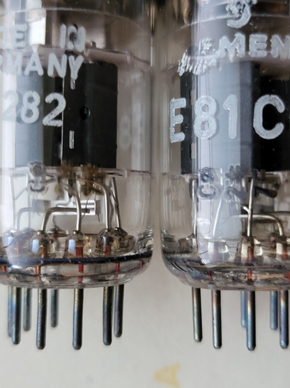Siemens E81CC = 6201 = ECC801S Triple-Mica Matched Pair - C0 2‡ 7F - Munich - NO