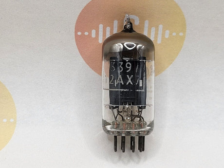 Brimar B339 ECC83 vacuum tube with Black Plate and SQ Getter, image 4