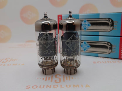 Telefunken EF804S Matched Pair ◇ Unten - Ulm 1963 - Gleicher Code