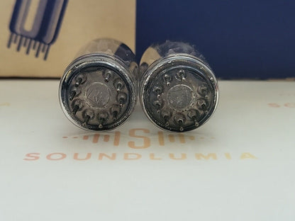 Telefunken ECC83 12AX7 17mm Smooth Plates Matched Pair ◇  Berlin '62 - NOS