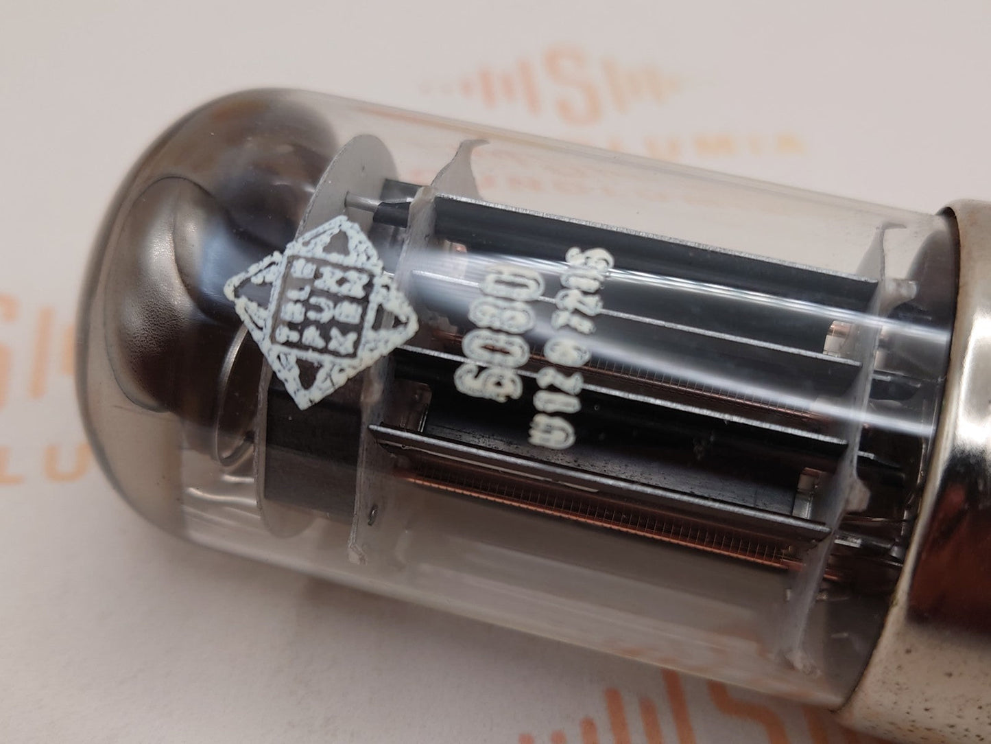 Telefunken 6080 6AS7 vintage vacuum tube triple mica OO-getter metal base Ulm Germany 1967 near NOS