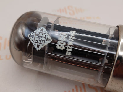 Telefunken 6080 6AS7 vintage vacuum tube triple mica OO-getter metal base Ulm Germany 1967 near NOS