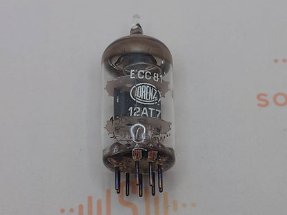 1x Lorenz ECC82 12AT7 Long Plates - Pre-SEL White Round Logo - Stuggart '50s