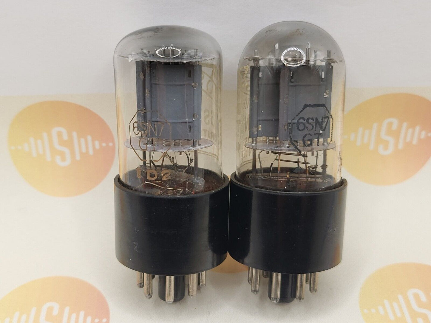 2x Brimar Cossor 6SN7GT VT-231  - Rectangle Lower Getters - British Made BVA '62